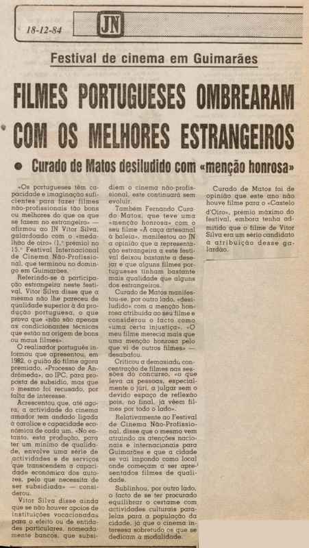 Jornal de Notícias -18/12/1984