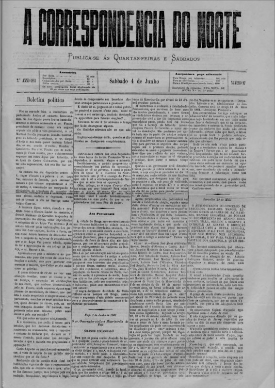 Correspndência do Norte (A)
