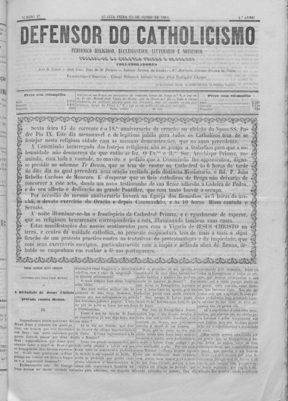 Defensor do Catholicismo (O)