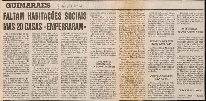 Jornal de Notícias -27/06/1984