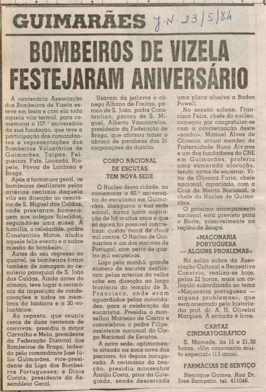 Jornal de Notícias -23/05/1984