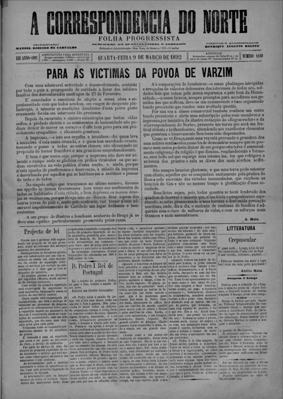 Correspndência do Norte (A)