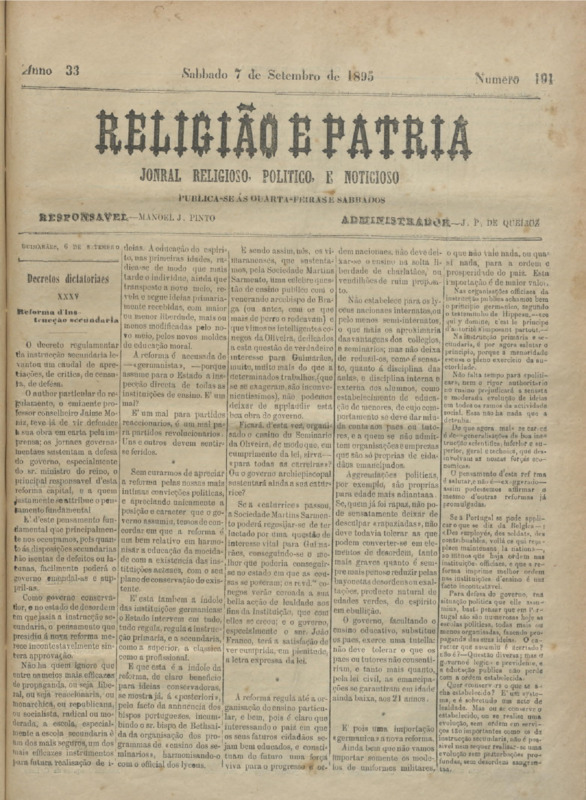 Religião e Pátria