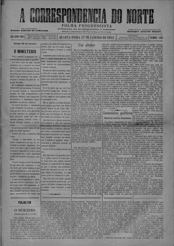 Correspndência do Norte (A)