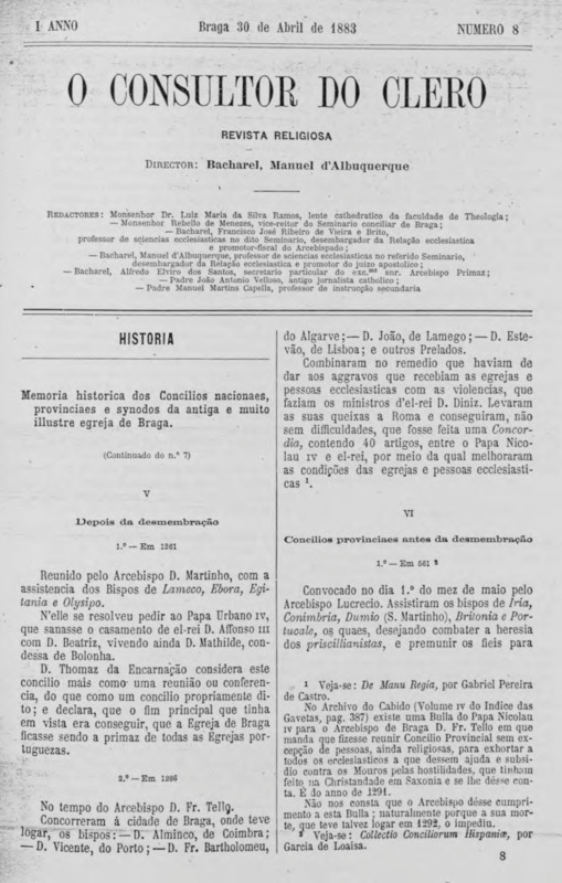 Consultor do Clero (O)