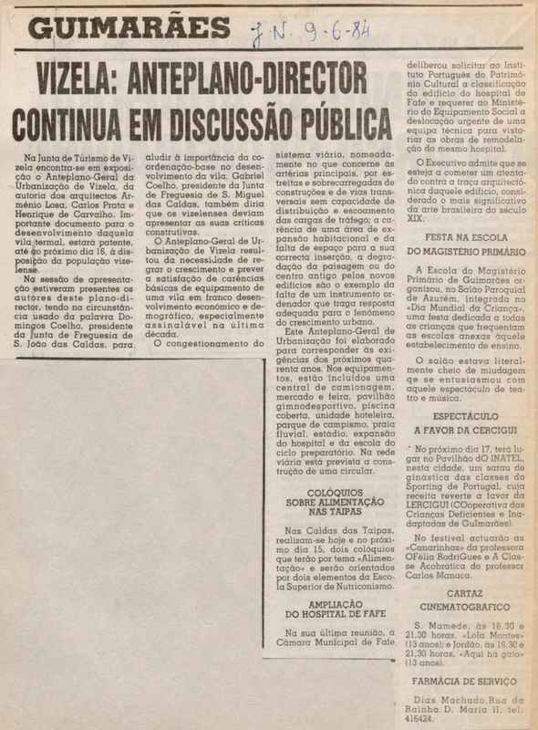 Jornal de Notícias -09/06/1984