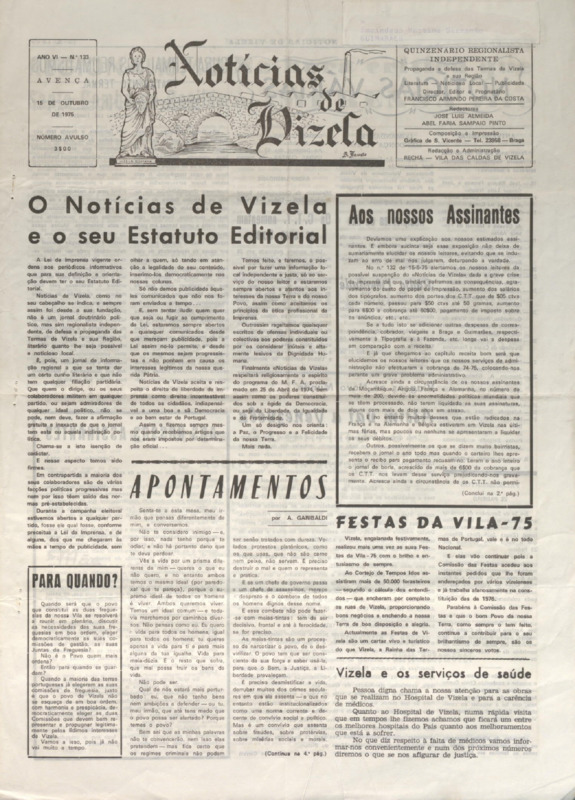Notícias de Vizela