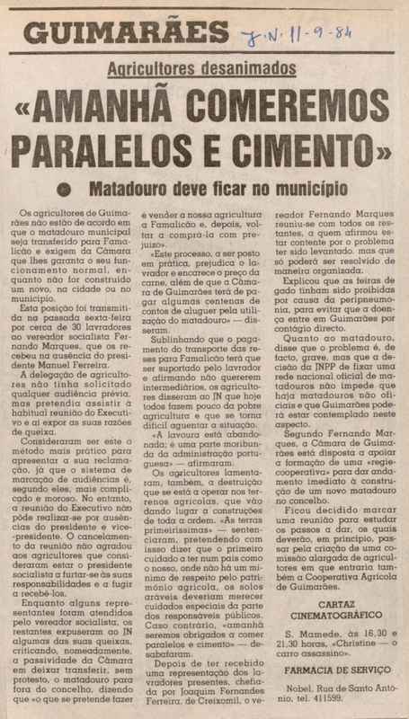 Jornal de Notícias -11/09/1984