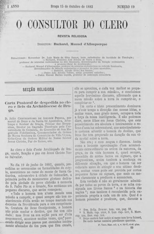 Consultor do Clero (O)