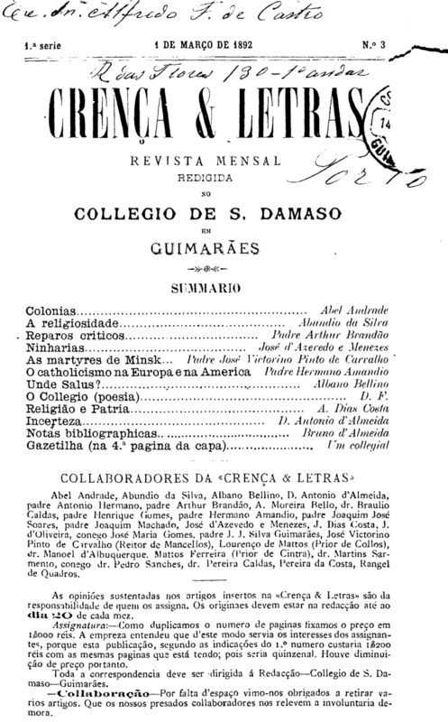 Crença e Letras