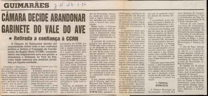 Jornal de Notícias -24/07/1984