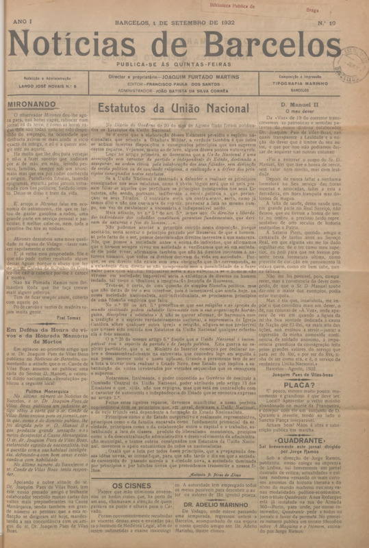 Notícias de Barcelos