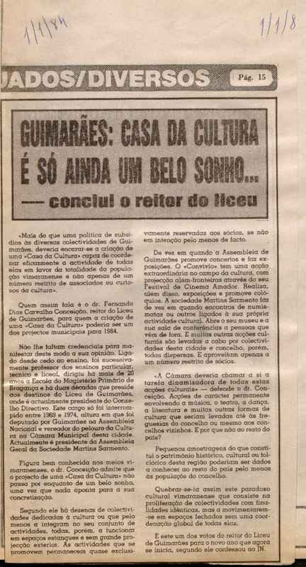 Jornal de Notícias -01/01/1984