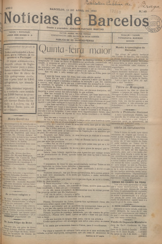 Notícias de Barcelos