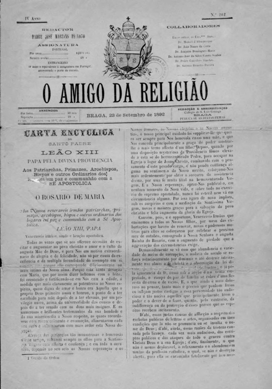 Amigo da Religião (O)