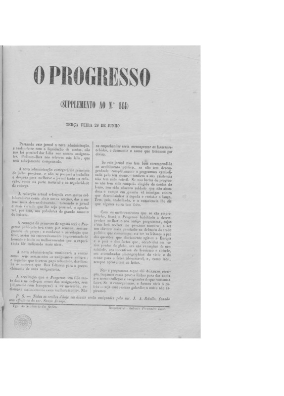 Progresso (O)