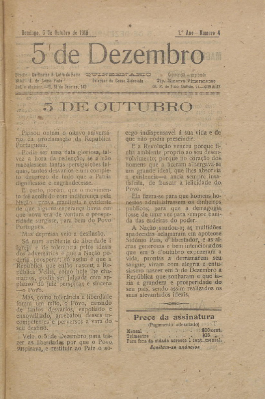 5 de Dezembro