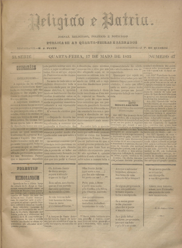 Religião e Pátria