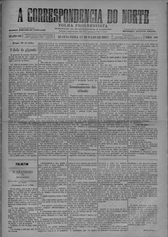 Correspndência do Norte (A)