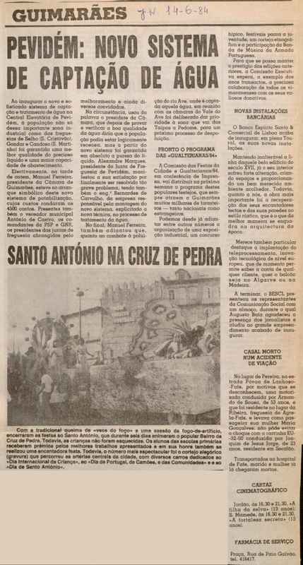Jornal de Notícias -14/06/1984