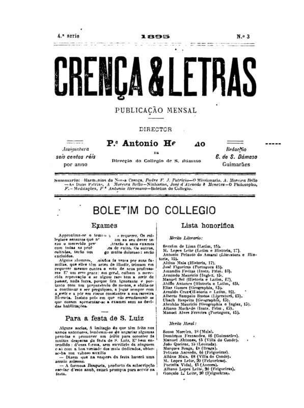 Crença e Letras