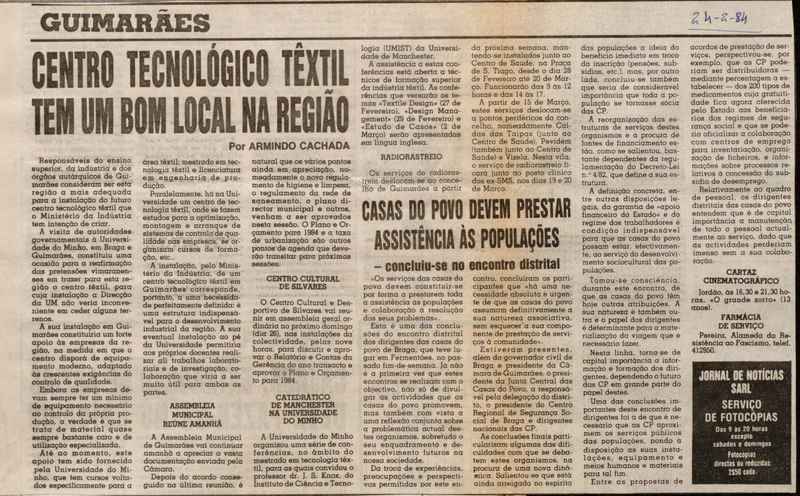 Jornal de Notícias -24/02/1984