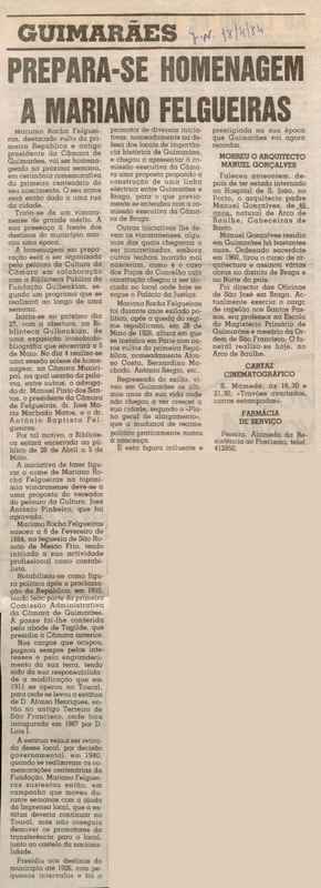 Jornal de Notícias -18/04/1984