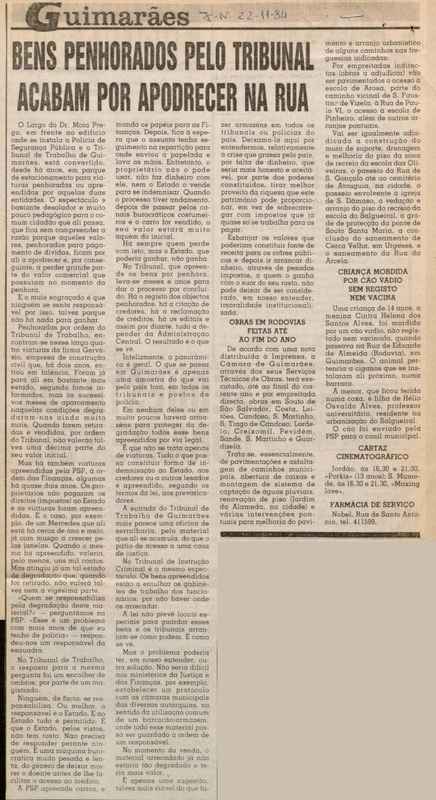 Jornal de Notícias -22/11/1984