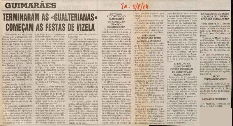 Jornal de Notícias -09/08/1984