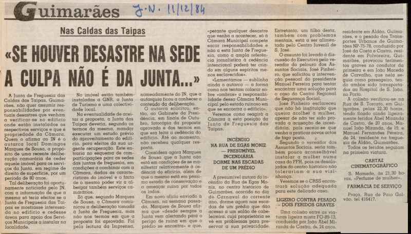 Jornal de Notícias -11/12/1984