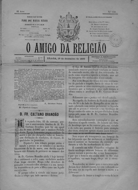 Amigo da Religião (O)
