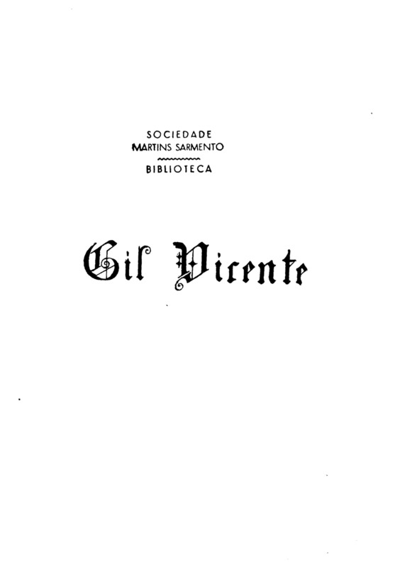Gil Vicente. Revista mensal e literária