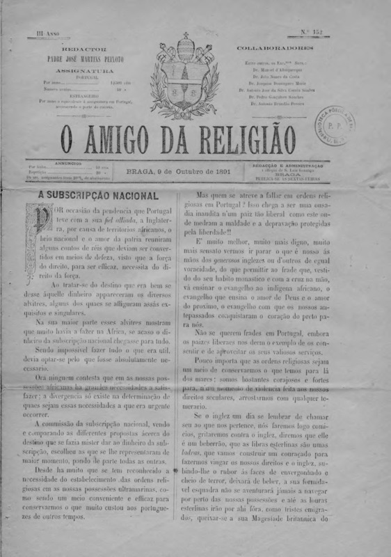 Amigo da Religião (O)