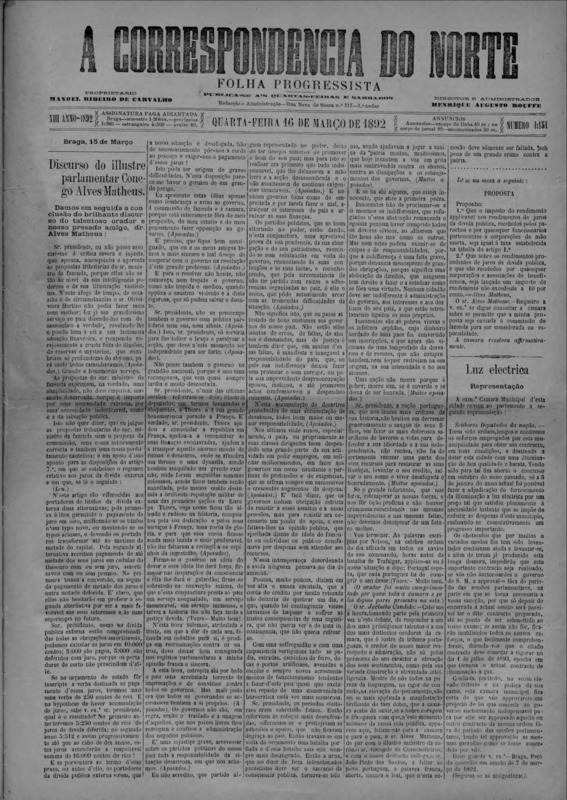 Correspndência do Norte (A)