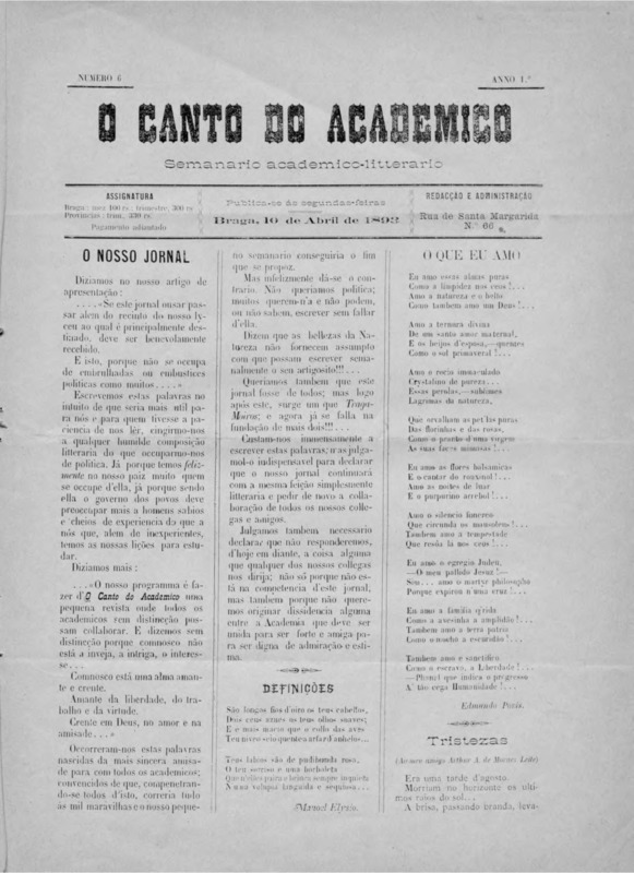 Canto do Academico (O)
