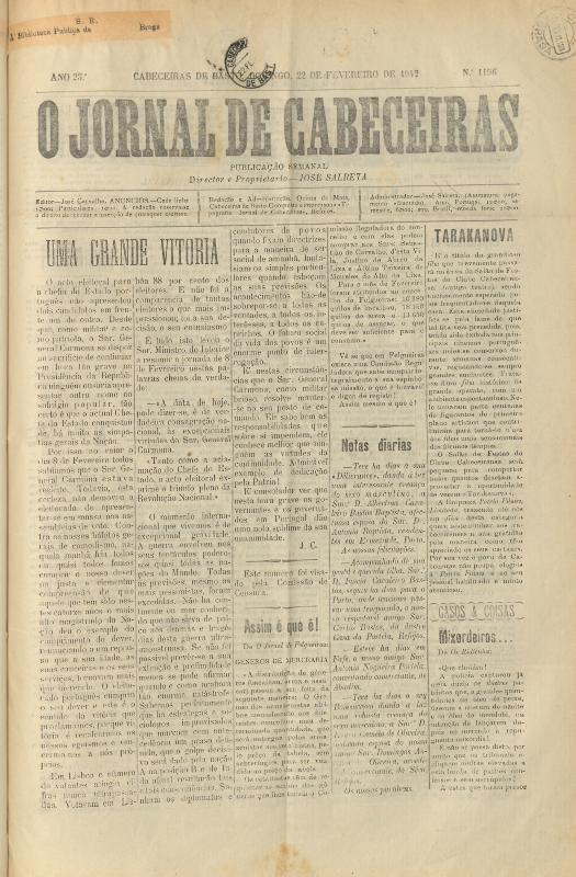 Jornal de Cabeceiras (O)