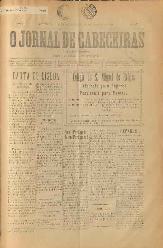 Jornal de Cabeceiras (O)