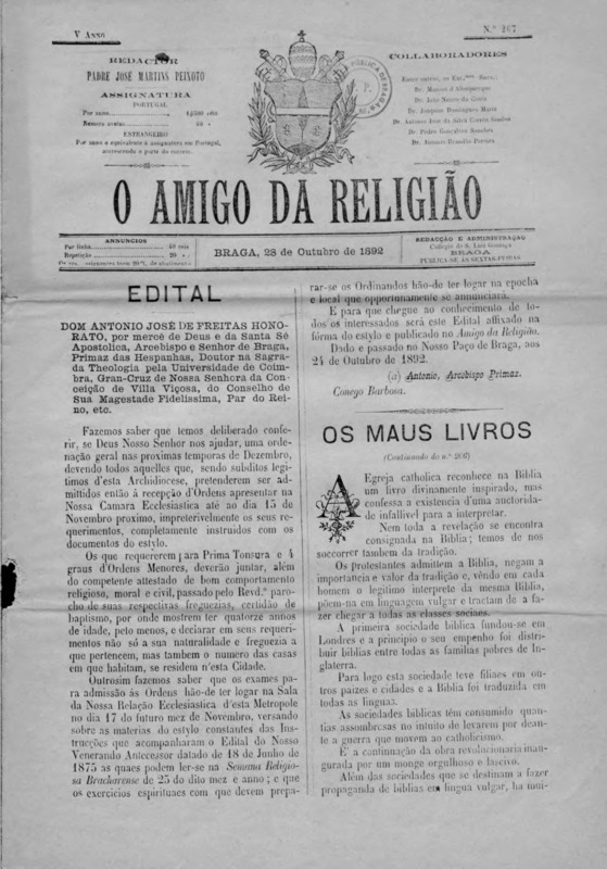 Amigo da Religião (O)