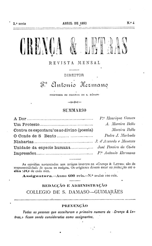 Crença e Letras