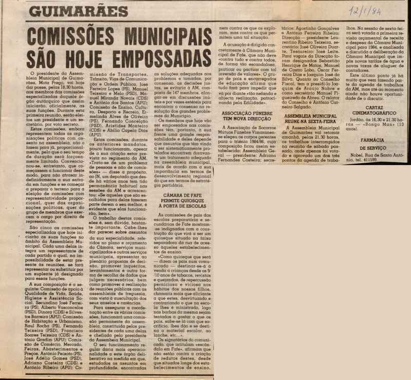 Jornal de Notícias -12/01/1984
