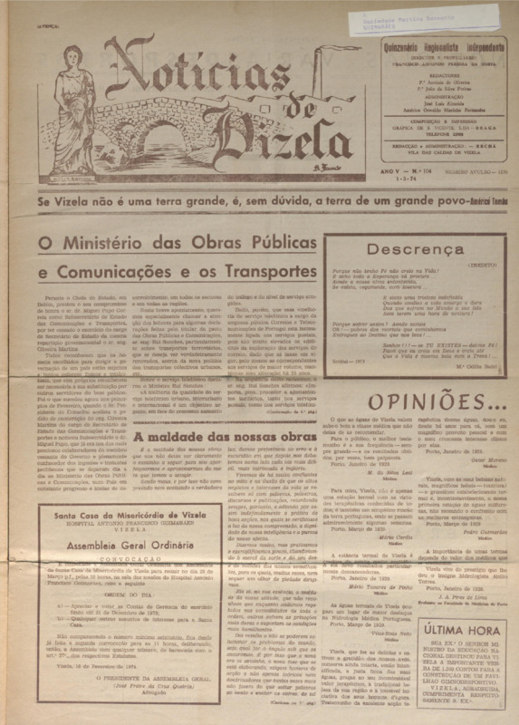 Notícias de Vizela