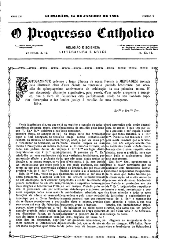 O Progresso Católico