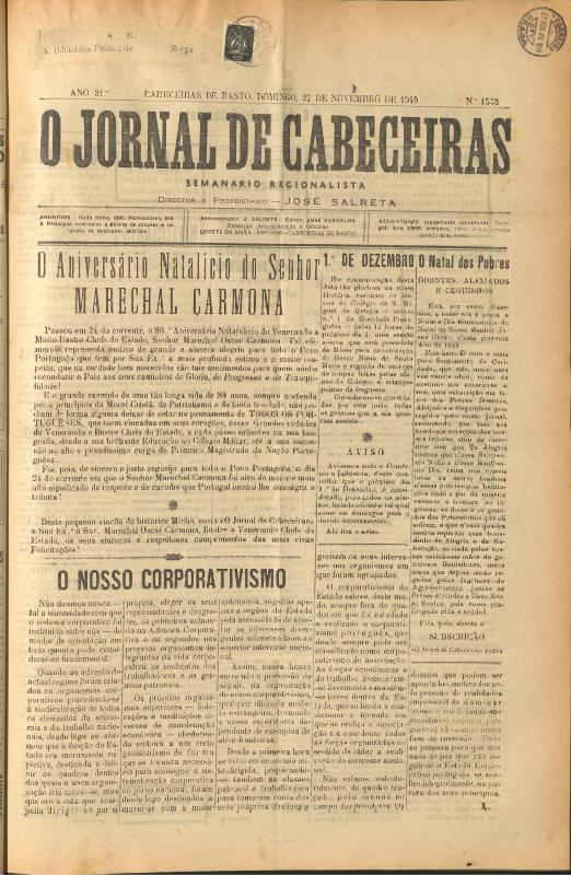 Jornal de Cabeceiras (O)