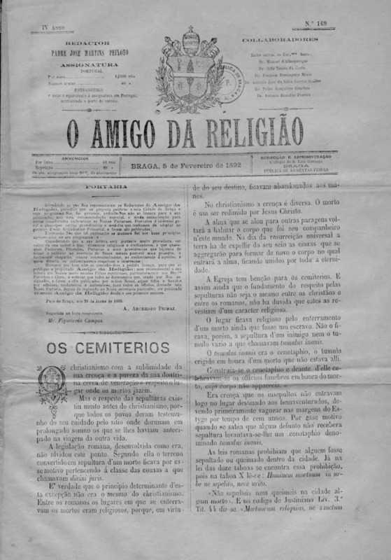 Amigo da Religião (O)
