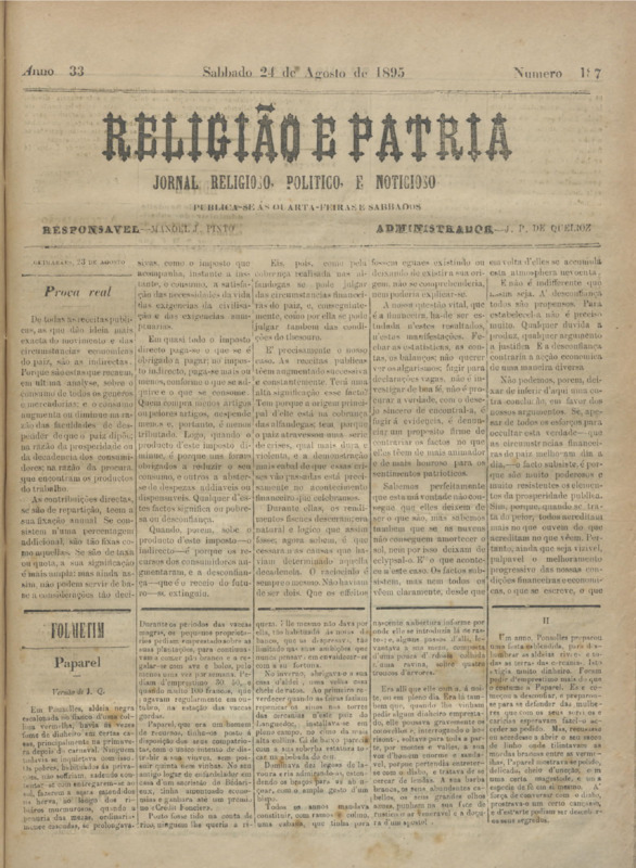 Religião e Pátria