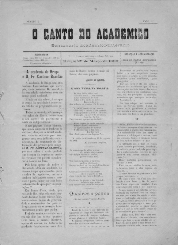 Canto do Academico (O)