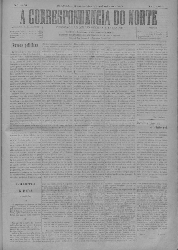 Correspndência do Norte (A)