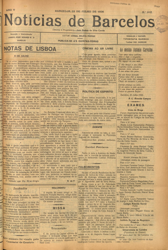 Notícias de Barcelos