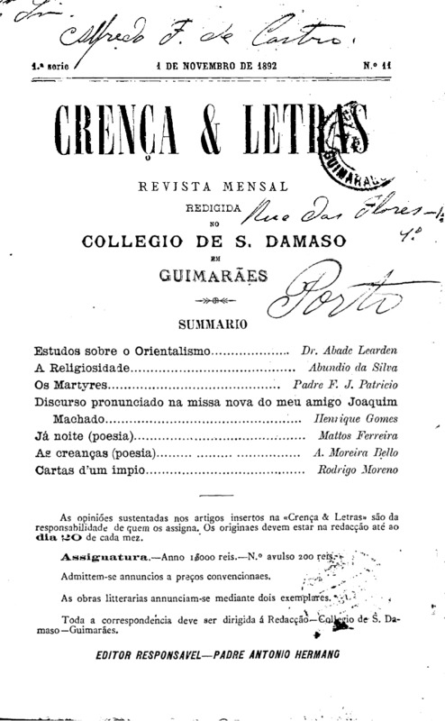 Crença e Letras
