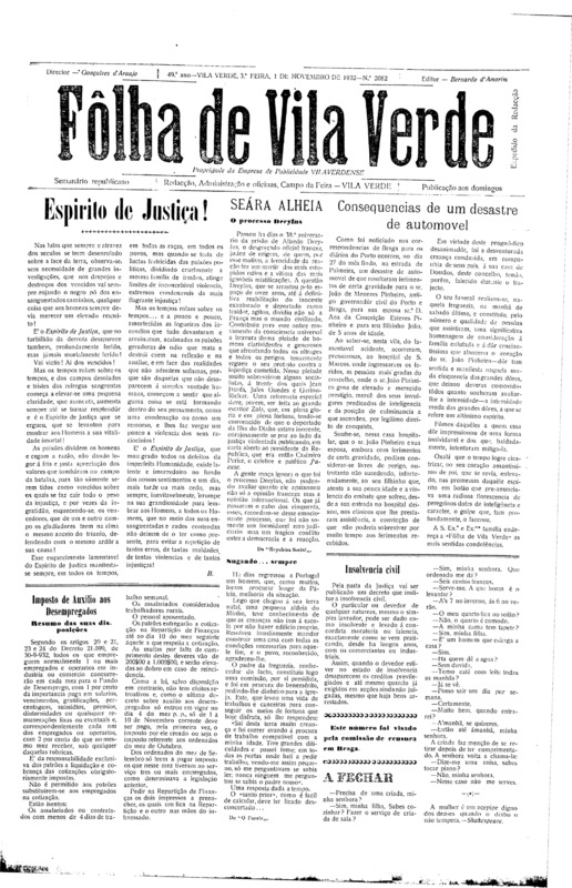Folha de Vila Verde (A)